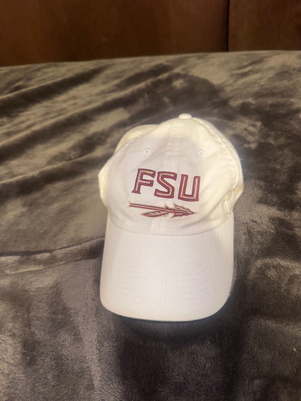 Nike FSU Baseball Cap Large White Adjustable Strap